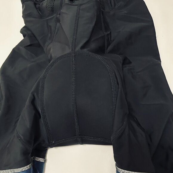 IQ TURAM Mens size M Cycling Bib Black Padded Biking Activewear Shorts bevisible - Picture 16 of 16